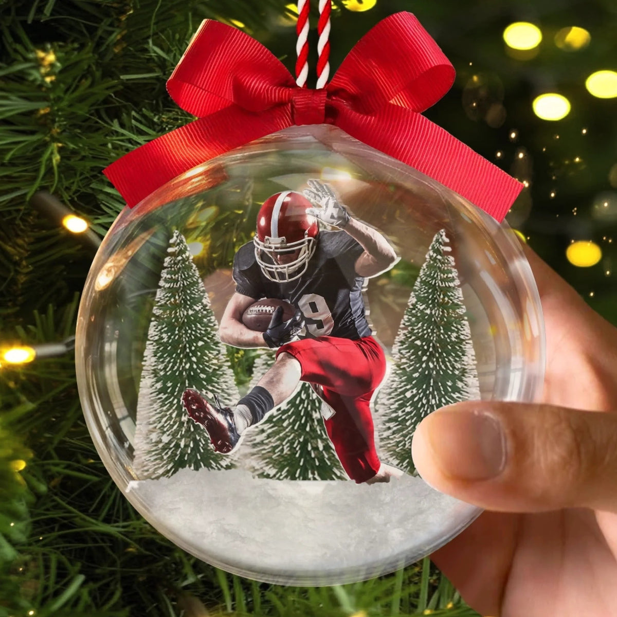 Custom Photo Acrylic Ball Ornament - Personalized Christmas Birthday Gifts For Besties, Sisters, BFF, Family, Yourself - Doing What I Love Most