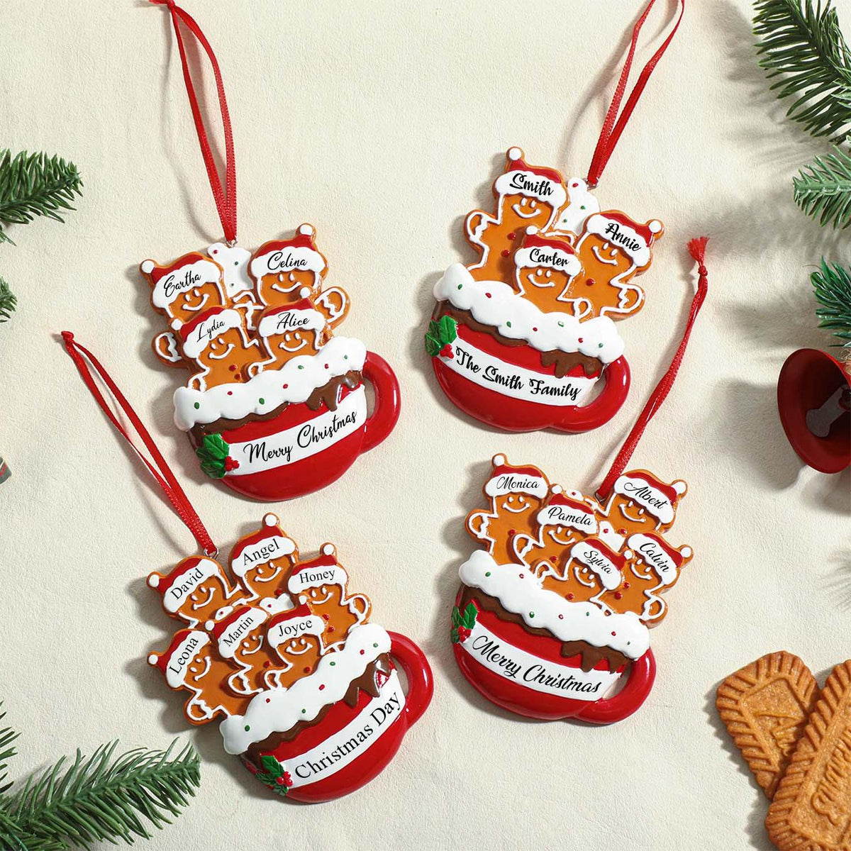 Personalized Family Christmas Ornament Gift For Family Members