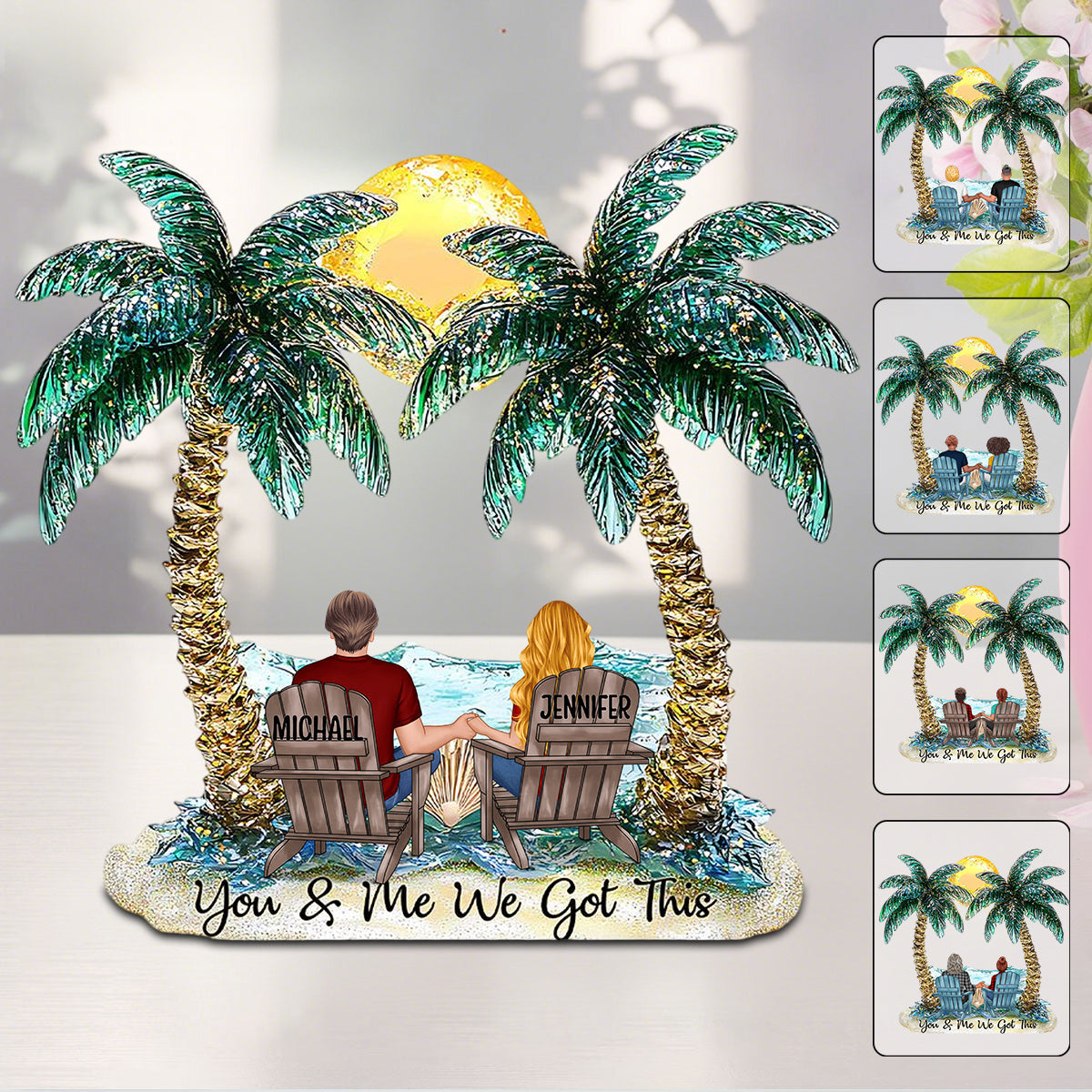 You And Me We Got This - Personalized Couple Custom Acrylic Plaque