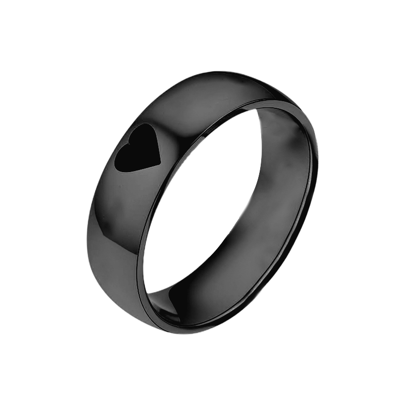 Couple Ring - Personalized Name Matching Heart Promise Rings