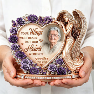 Custom Photo Acrylic Plaque - Personalized Memorial Sympathy Gifts For Loss Of Mom, Dad - Forever Loved, Never Forgotten