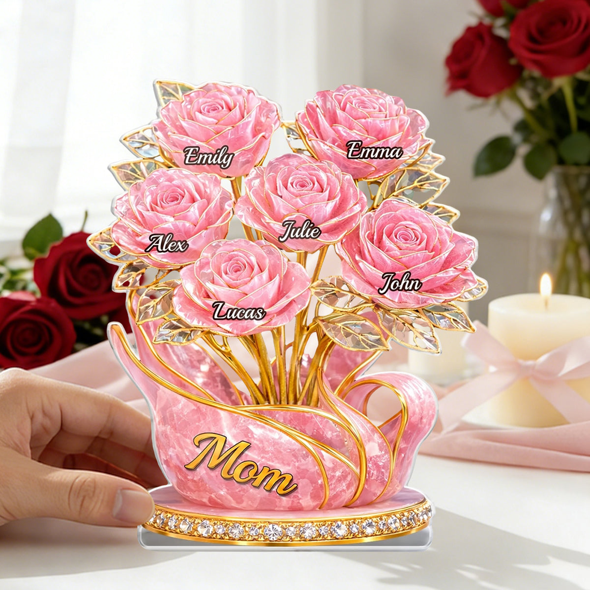 Custom Acrylic Plaque - Personalized Mother's Day Gifts For Mom, Grandma