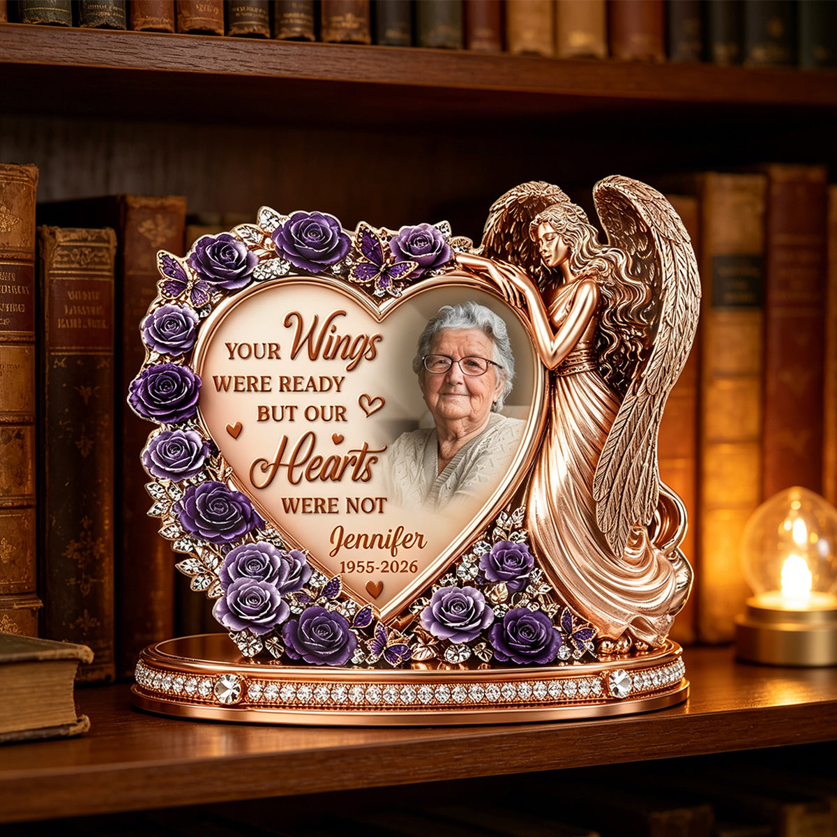Custom Photo Acrylic Plaque - Personalized Memorial Sympathy Gifts For Loss Of Mom, Dad - Forever Loved, Never Forgotten