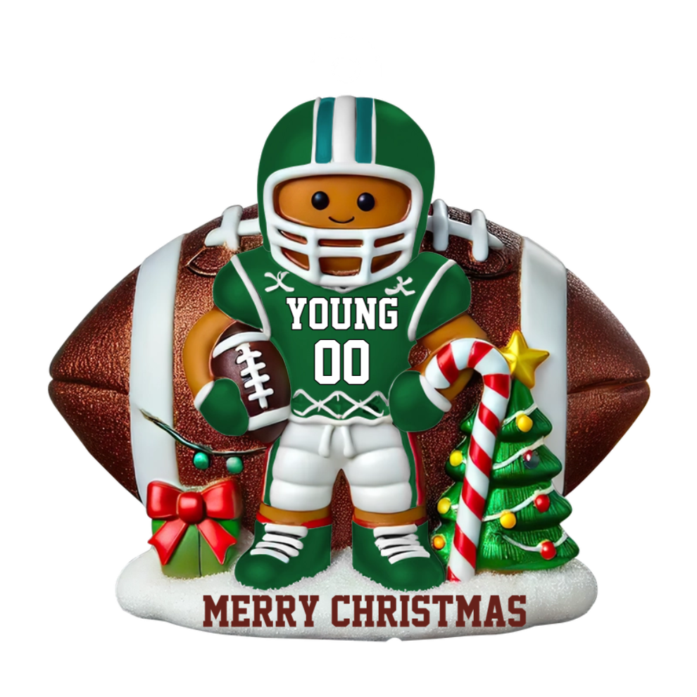 Football Bread Doll Gift For Football Player Personalized Acrylic Ornament