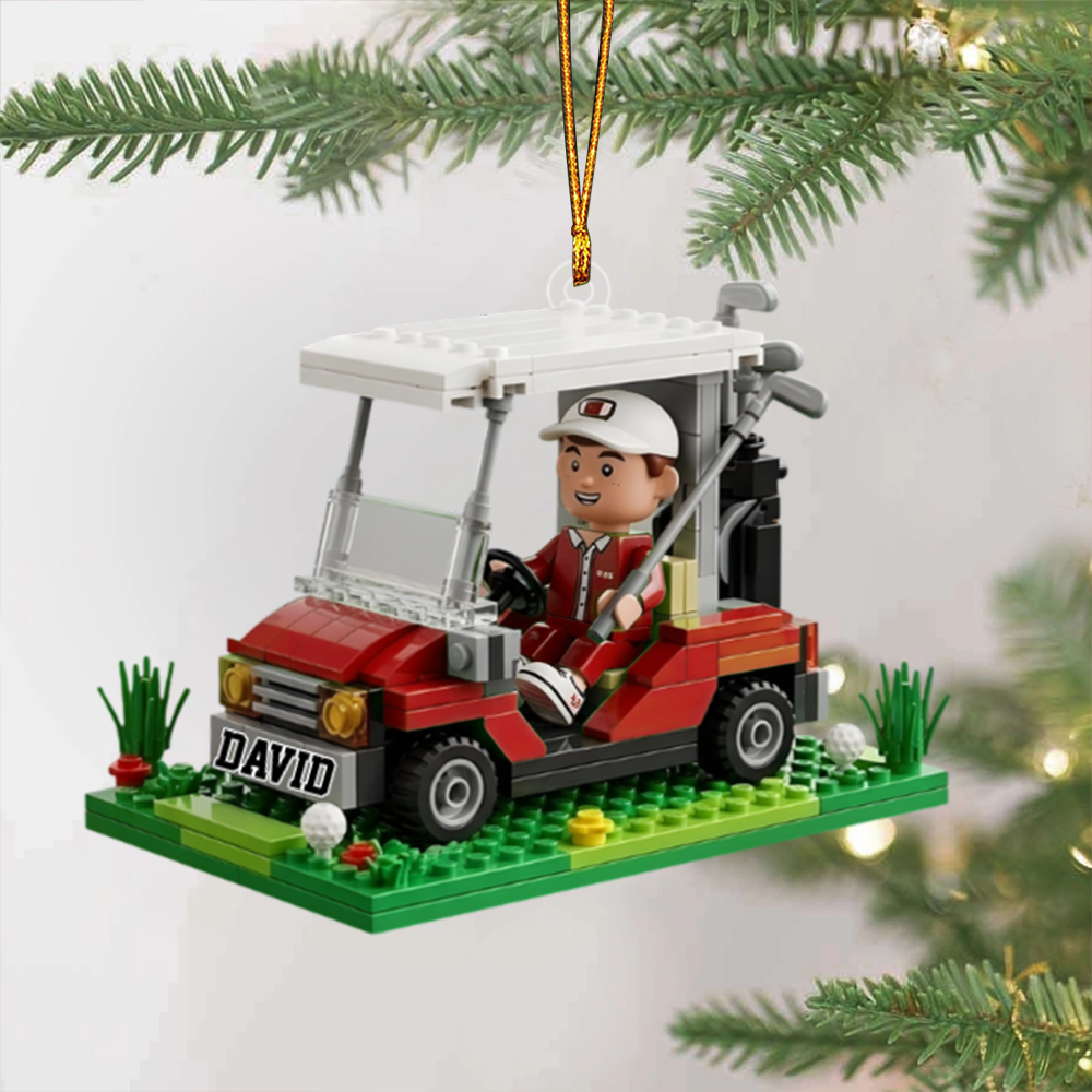 Gift For Golfers - Personalized Golf Custom Shaped Acrylic Ornament