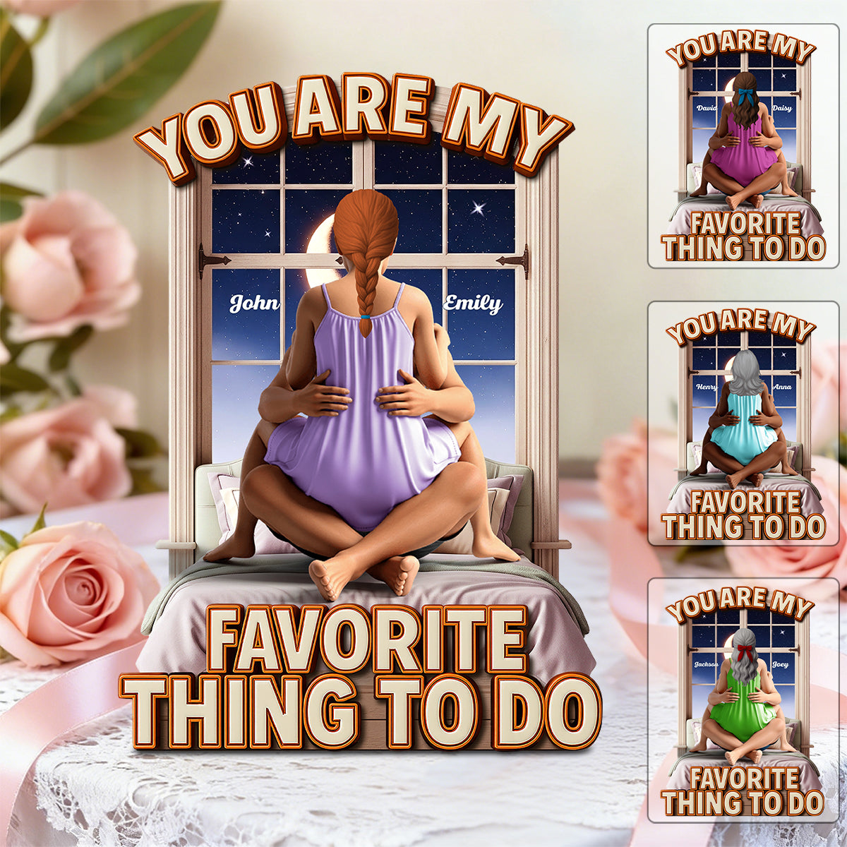 Naughty Couple - Personalized Acrylic Plaque Gifts For Couple