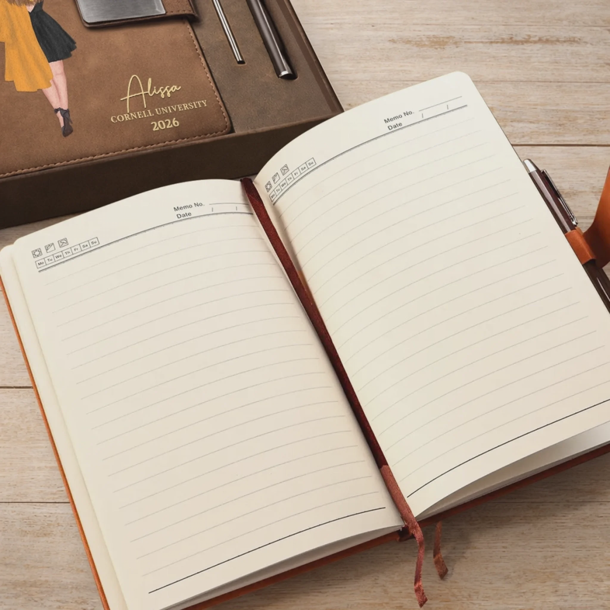 Personalized Graduation Notebook – "Write Your Own Story" – PU Leather Gift For Him & Her