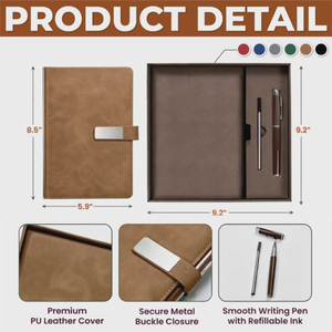 Personalized Graduation Notebook – "Write Your Own Story" – PU Leather Gift For Him & Her