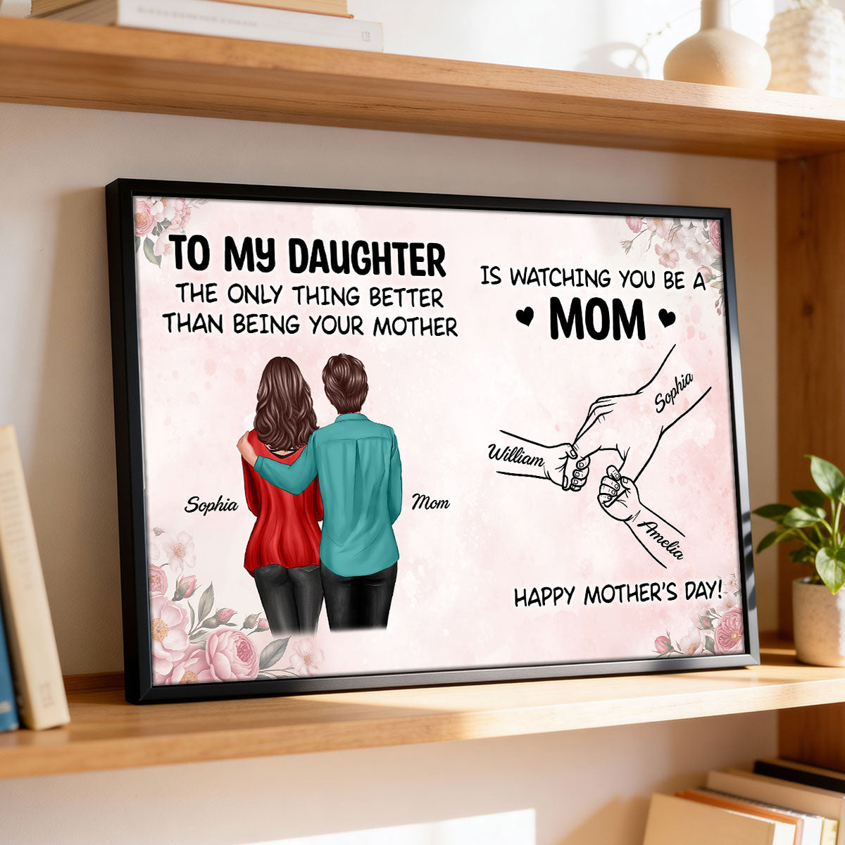 From Me to You, Mom to Mom - Personalized Poster - Mother's Day Gift For Daughter