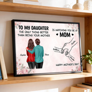 From Me to You, Mom to Mom - Personalized Poster - Mother's Day Gift For Daughter