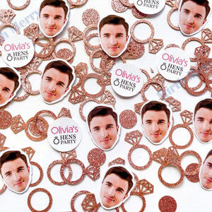 Personalised Face Confetti-Perfect Party Accessory Hen Party, Stag Parties, Birthdays and Anniversaries