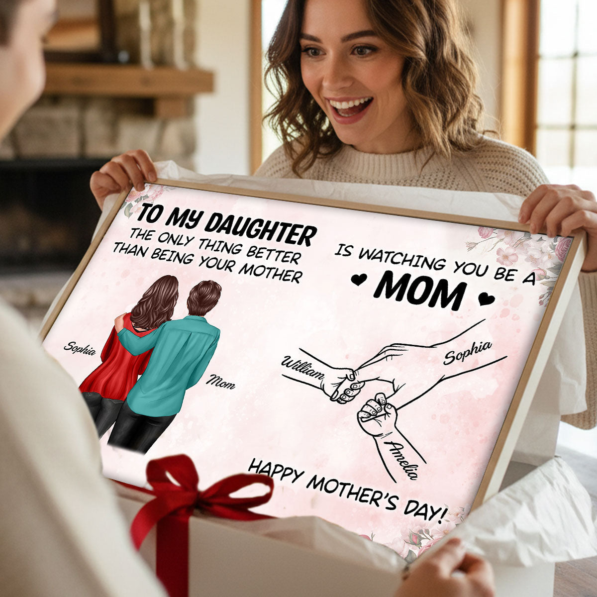 From Me to You, Mom to Mom - Personalized Poster - Mother's Day Gift For Daughter
