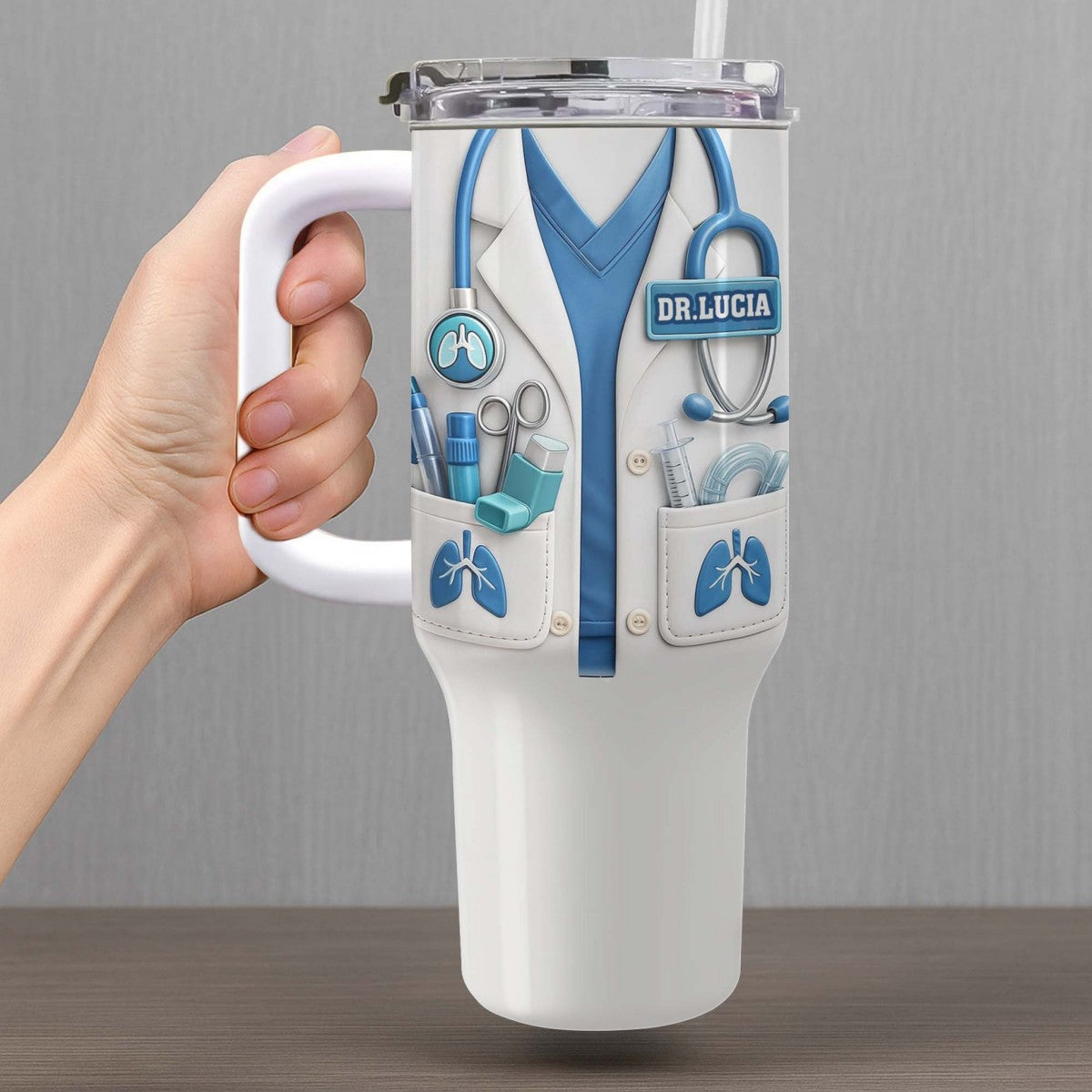 DR – Custom 40oz Tumbler | Personalized Gift For Doctor