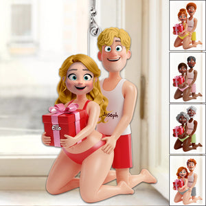 Personalized Playful Couple Acrylic Ornament Gifts For Couples