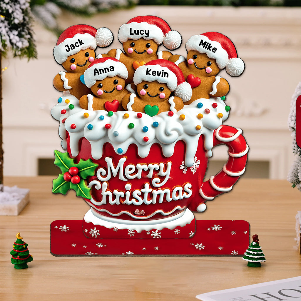 Merry Christmas - Personalized Family Cookie Plaque