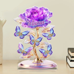 Personalized Acrylic Plaque – A Crystal Garden of Love for Mom or Grandma – Unique Mother's Day Gift