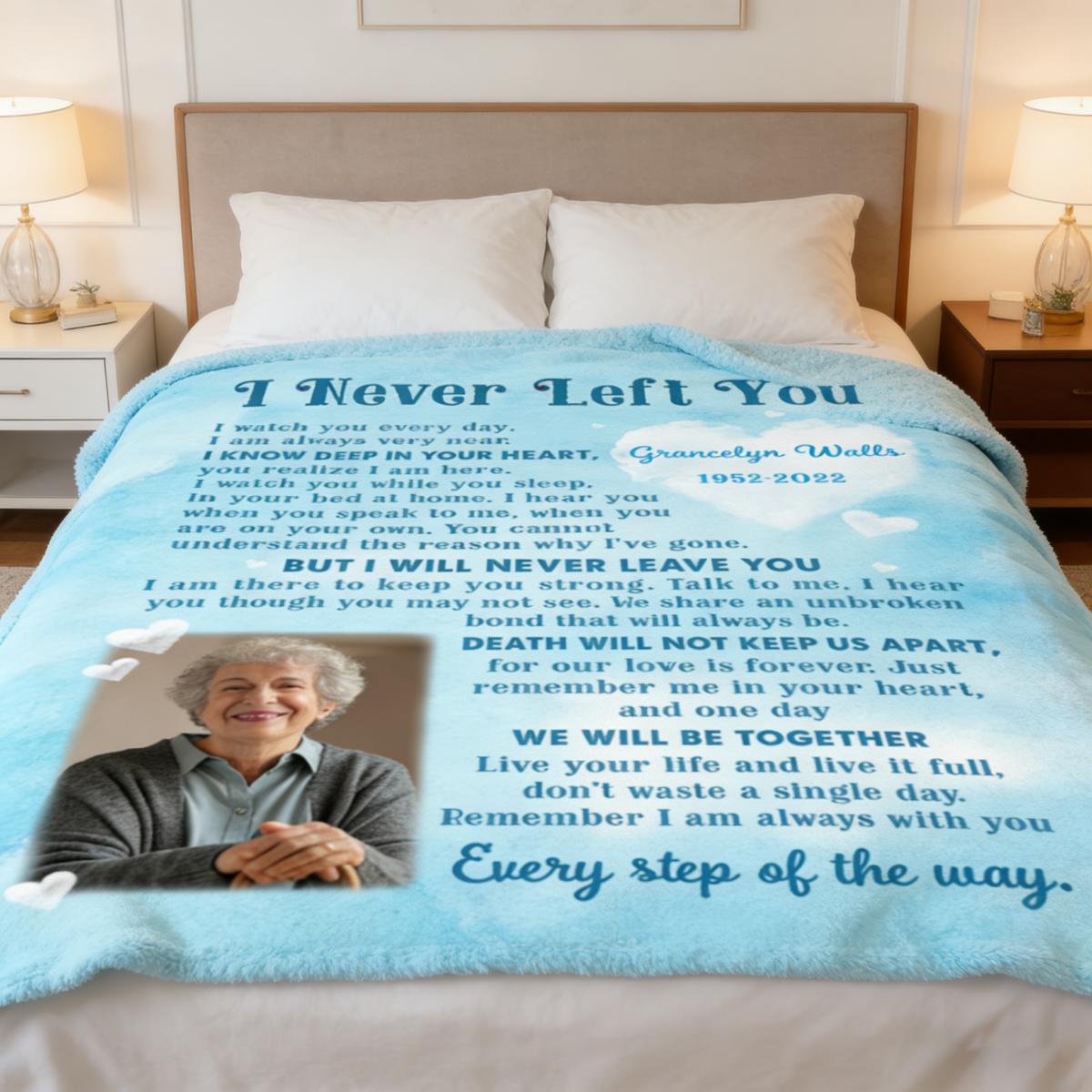 Memorial Gift For Loss Of Loved Ones Personalized Blanket