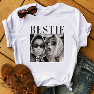 Personalized Bestie T-Shirt, Custom Photo Best Friend Shirt, Friendship Gift, Birthday Gift for Friend