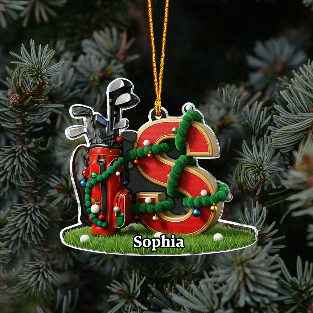 Christmas Gift, Decoration For Golf Lovers - Personalized Golf Ornament
