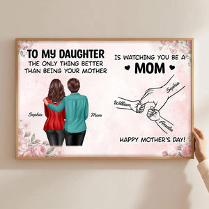 From Me to You, Mom to Mom - Personalized Poster - Mother's Day Gift For Daughter