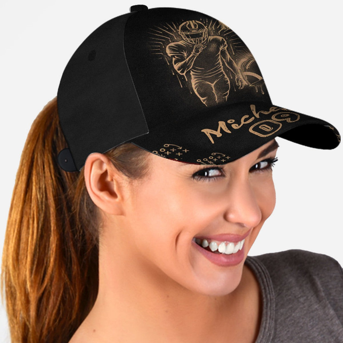 Proud Football Mom Cap - Personalized Football Classic Cap
