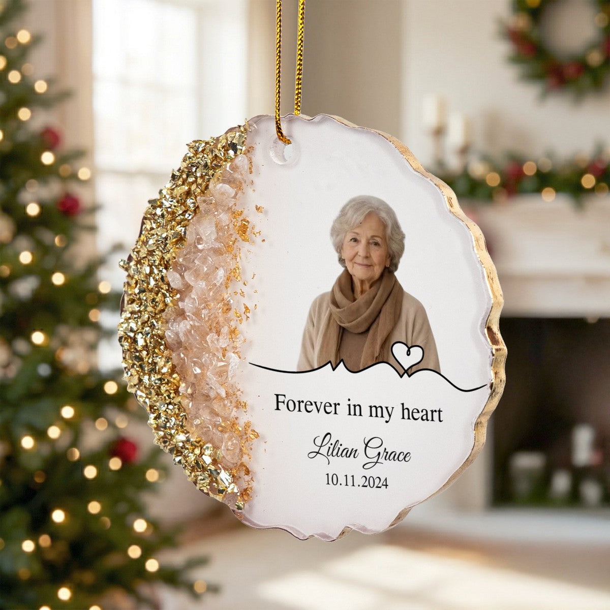 Personalized "I'm Always With You" Acrylic Ornament – Memorial Gift For Loved Ones