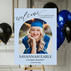 Personalized Color Welcome Canvas Sign - Custom Class Of 2026 Graduation Party Welcome Sign