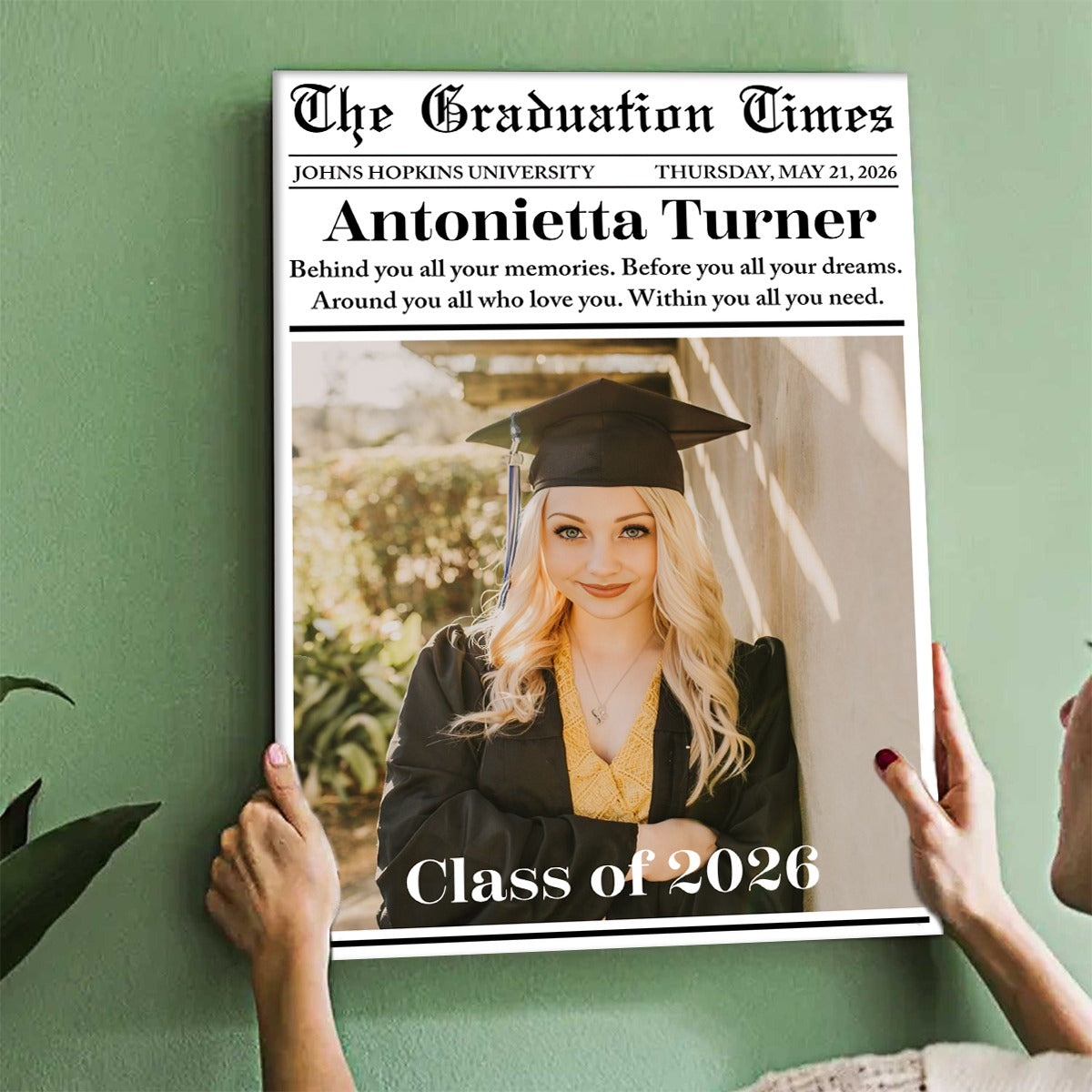 Custom Graduation Newspaper - Personalized Custom Poster