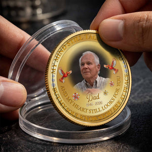 My Mind Still Talks To You Mom, Personalized Custom Commemorative Coin, Family Gift