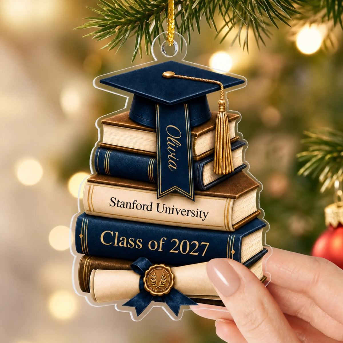 "A Meaningful Gift For The Journey Ahead" – Personalized Acrylic Ornament | Graduation Gift For Class Of 2026/2027