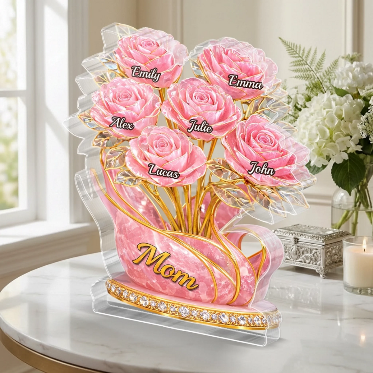 Custom Acrylic Plaque - Personalized Mother's Day Gifts For Mom, Grandma