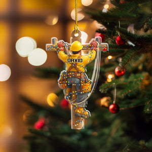 Personalized Linemen Acrylic Ornament, Electrical Workers Keepsake