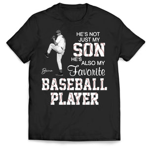 Personalized "Favorite Baseball Player" T-Shirt – Custom Photo Gift For Grandma's Grandson