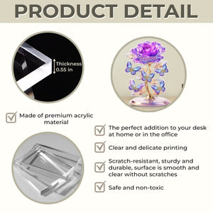 Personalized Acrylic Plaque – A Crystal Garden of Love for Mom or Grandma – Unique Mother's Day Gift