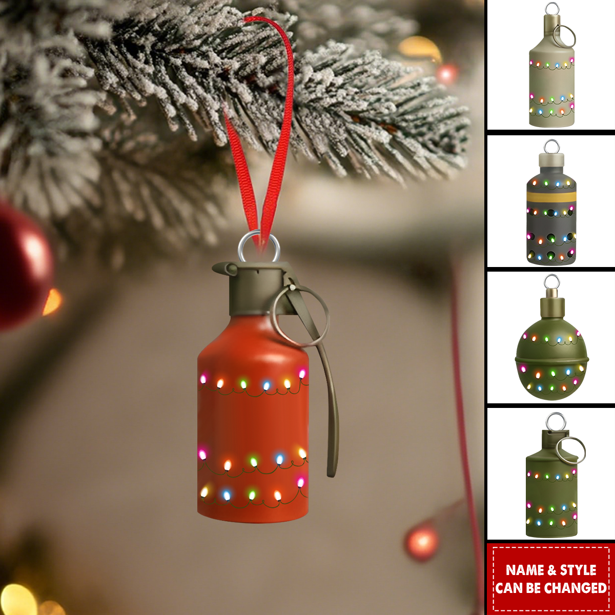 Personalized Christmas Ornament, An Unique Christmas Gift For Military Enthusiasts