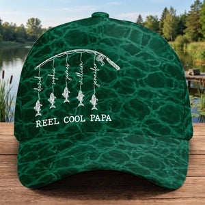 Personalized Fishing Cap – "Keep Calm and Fish On" – Father's Day Gift For Dad & Grandpa