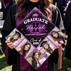 Personalized Custom Name Graduation Cap Topper Class Of 2026 - Decorations For Grad Cap