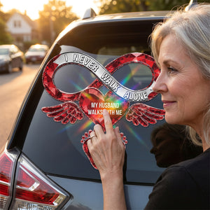 Memorial Gift For Loss Of Loved One – Personalized Decal "Your Love Still Rides Beside Me Every Day"
