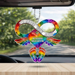 Personalized "Your Love Still Rides Beside Me" Acrylic Car Hanger – Memorial Gift For Loss Of Loved One