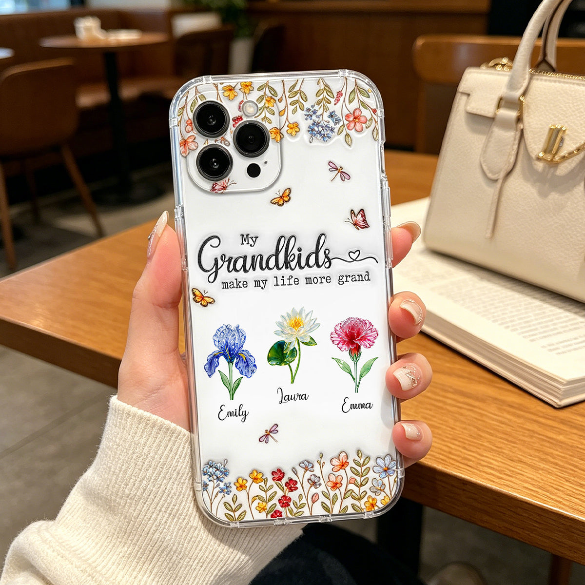 Personalized 3D Inflated Effect Phone Case – "Make Life More Grand With Lovely Kids"