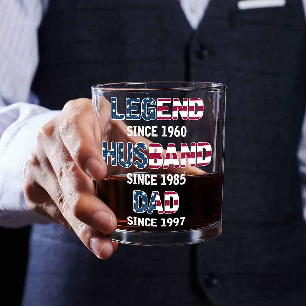 From Legend To Daddy - Personalized Whiskey Glass