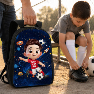Back To School Backpack For Kids – Personalized Soccer Design For Boys & Girls