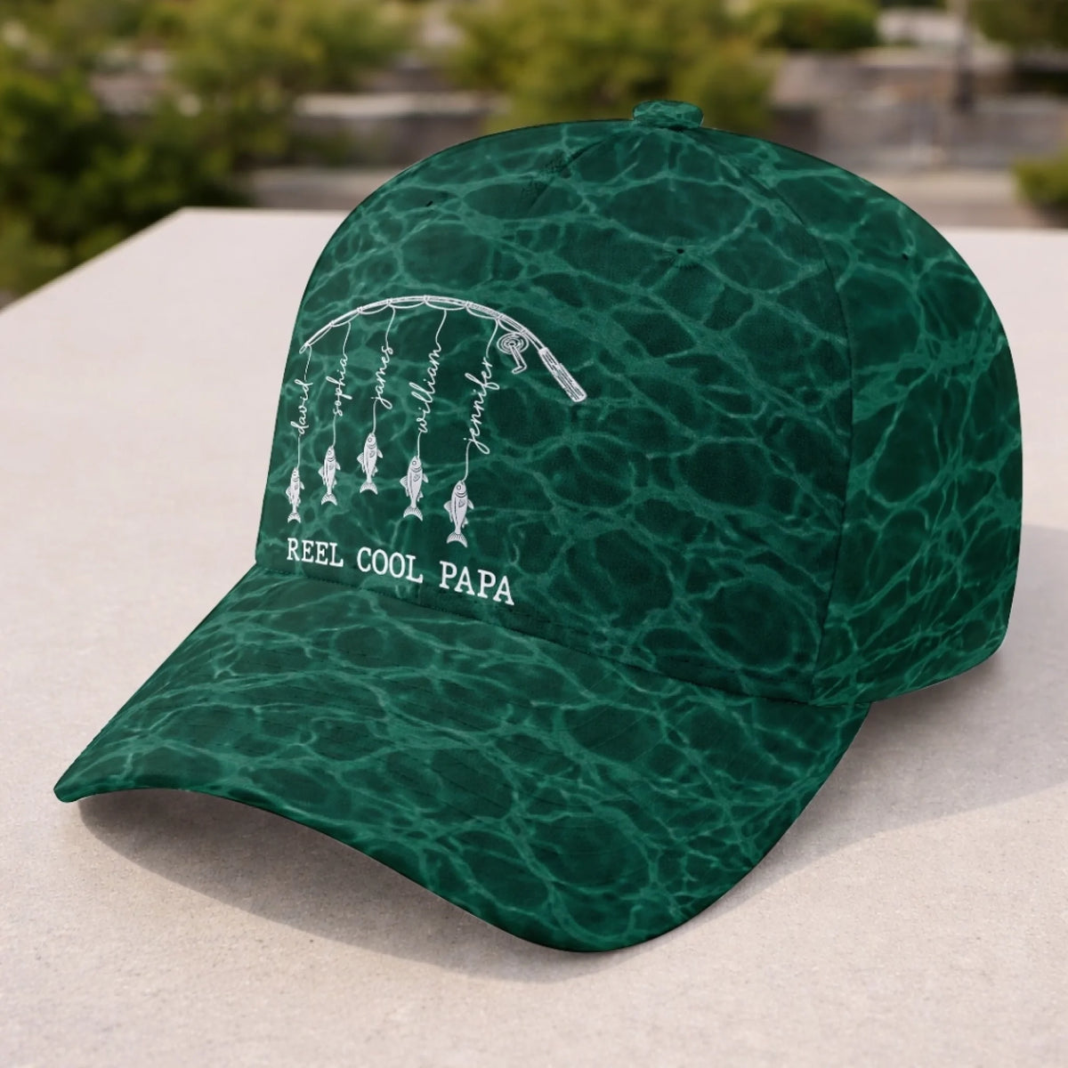 Personalized Fishing Cap – "Keep Calm and Fish On" – Father's Day Gift For Dad & Grandpa