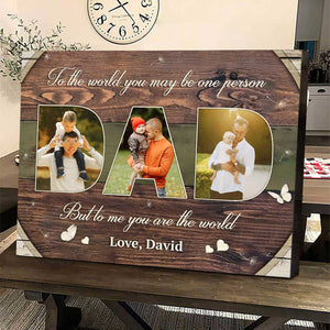 Personalized Father Day’s Gift 2026, Father’s Day Canvas Wall Art, Dad Gift, Dad Photo Collage, Gift from Son, Dad Birthday Gift