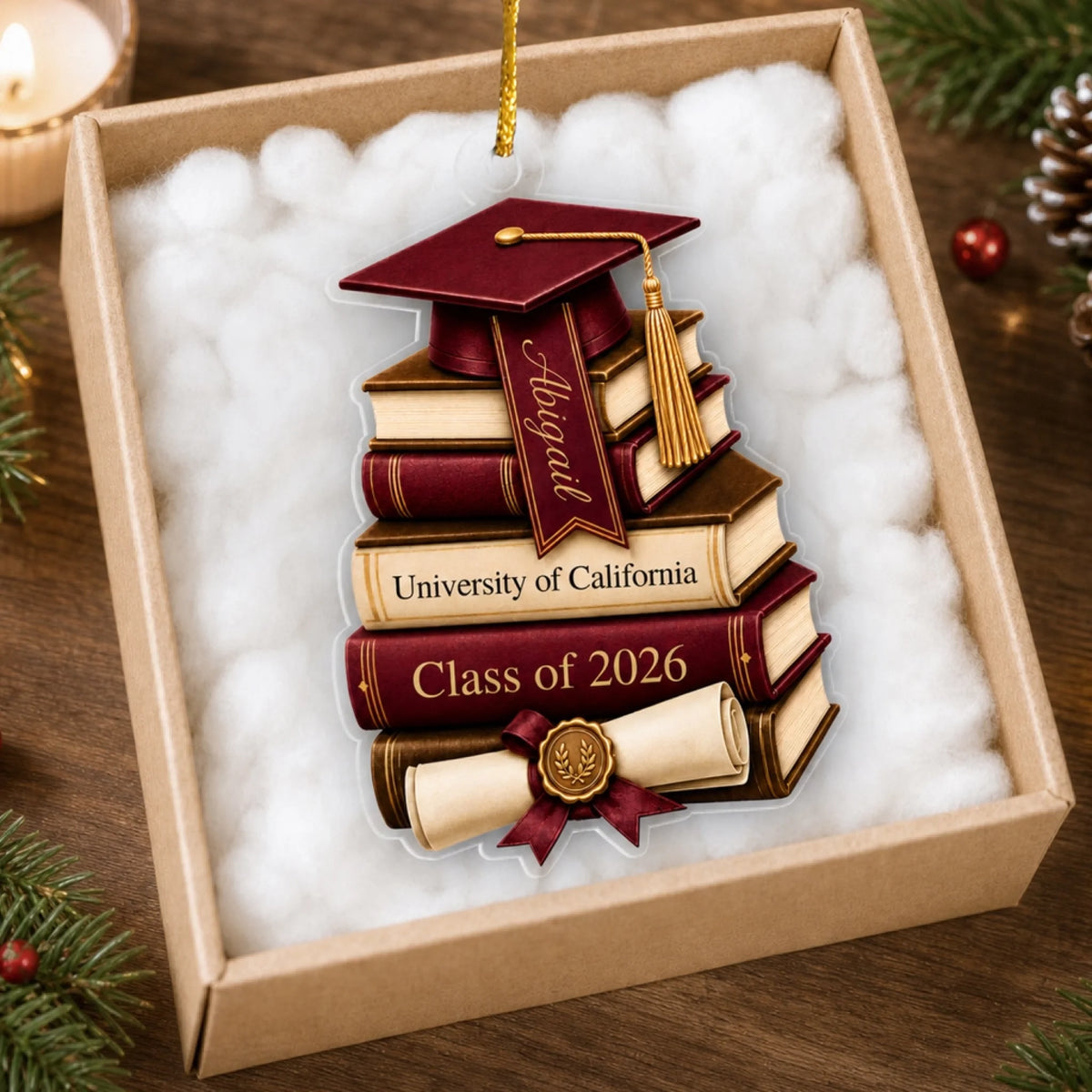 "A Meaningful Gift For The Journey Ahead" – Personalized Acrylic Ornament | Graduation Gift For Class Of 2026/2027
