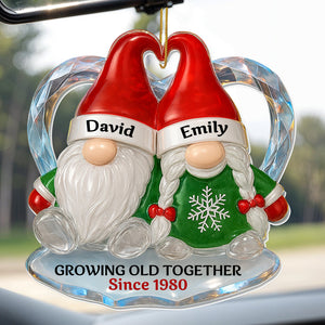 Personalized "Growing Old Together" Acrylic Ornament – Gift For Couples