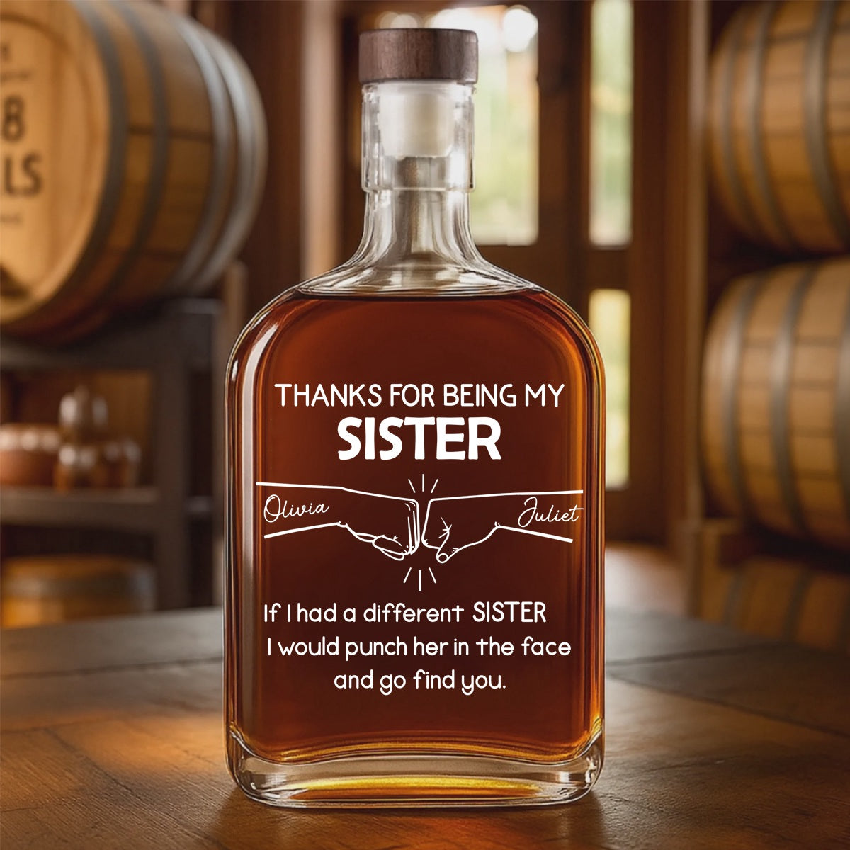 Being My Brother Personalized Custom Whiskey Bottle