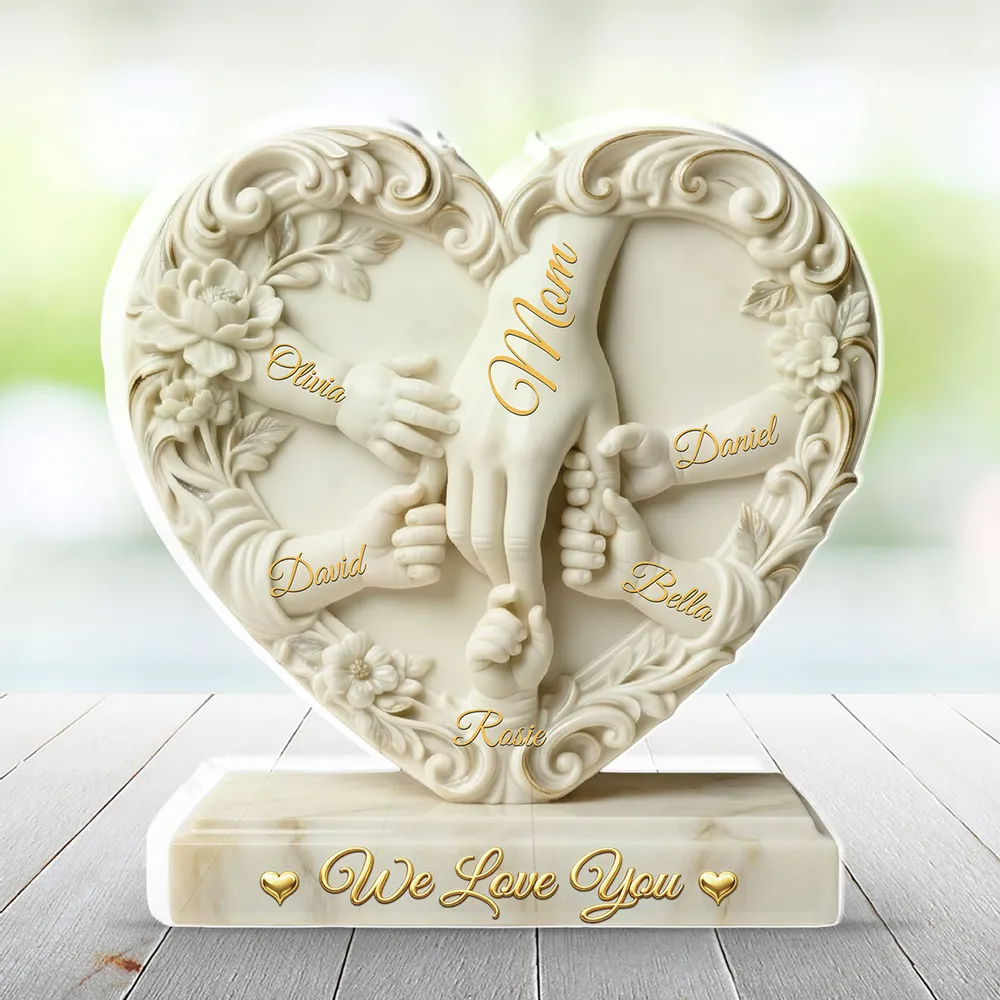 Hold My Hand – A Personalized Acrylic Plaque for the One You Love