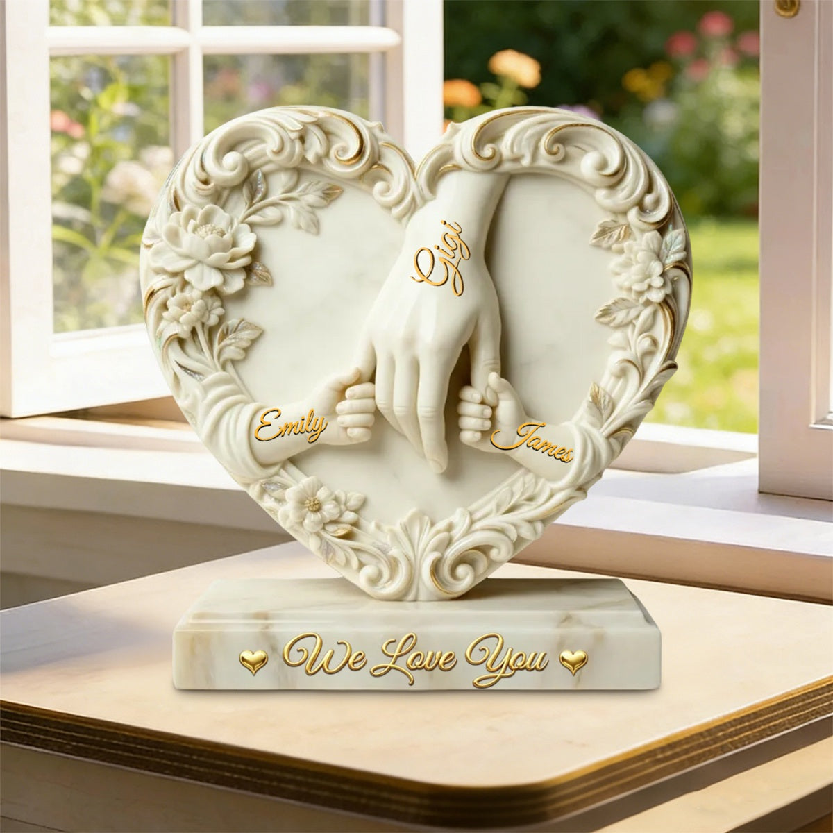 Hold My Hand – A Personalized Acrylic Plaque for the One You Love