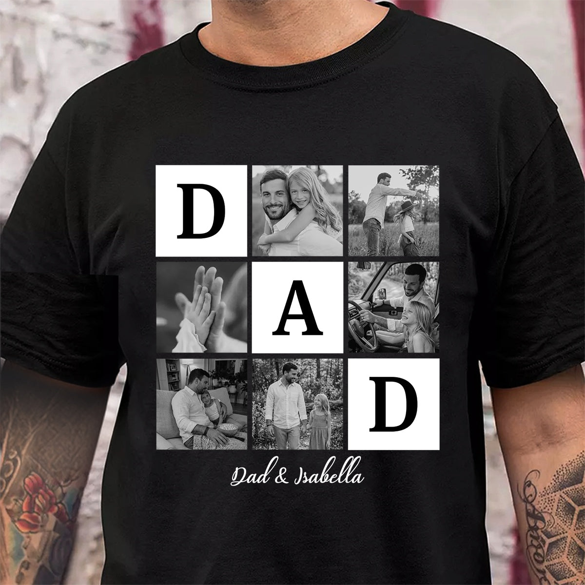 Custom Photo Personalized Shirt for Father's Day Gift